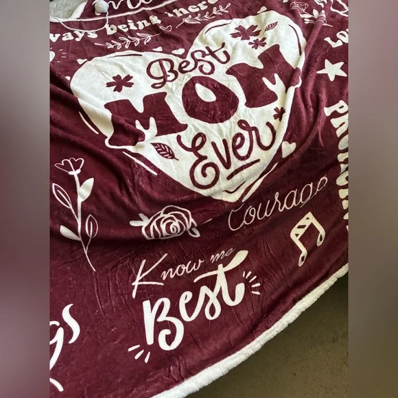 Blanket Robe MOM My Best Friend Hoodie Warm Wraparound NEW! - Picture 7 of 13